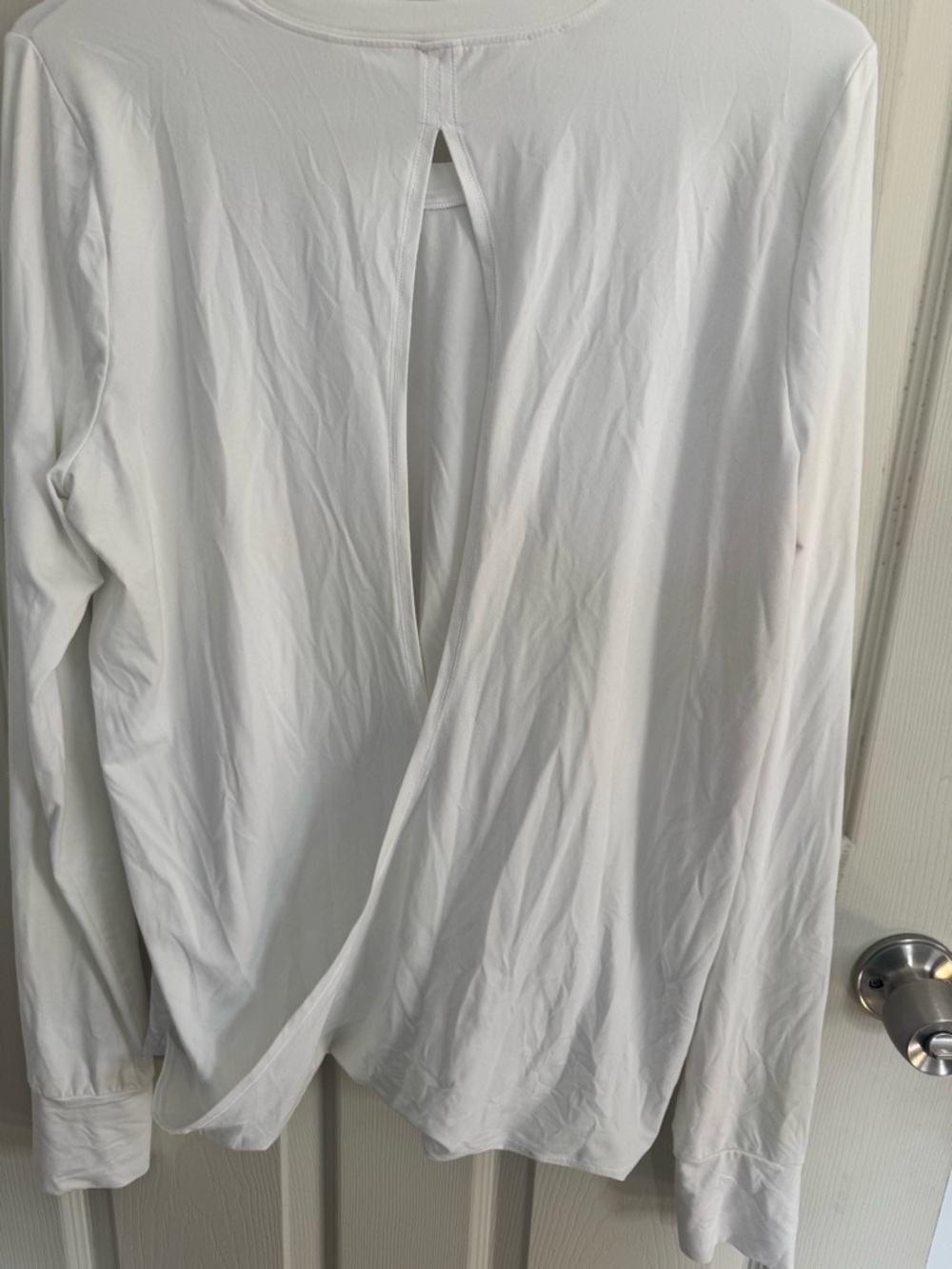 Spanx Butter Soft Wrap Back T-Shirt white size Large - Picture 7 of 12
